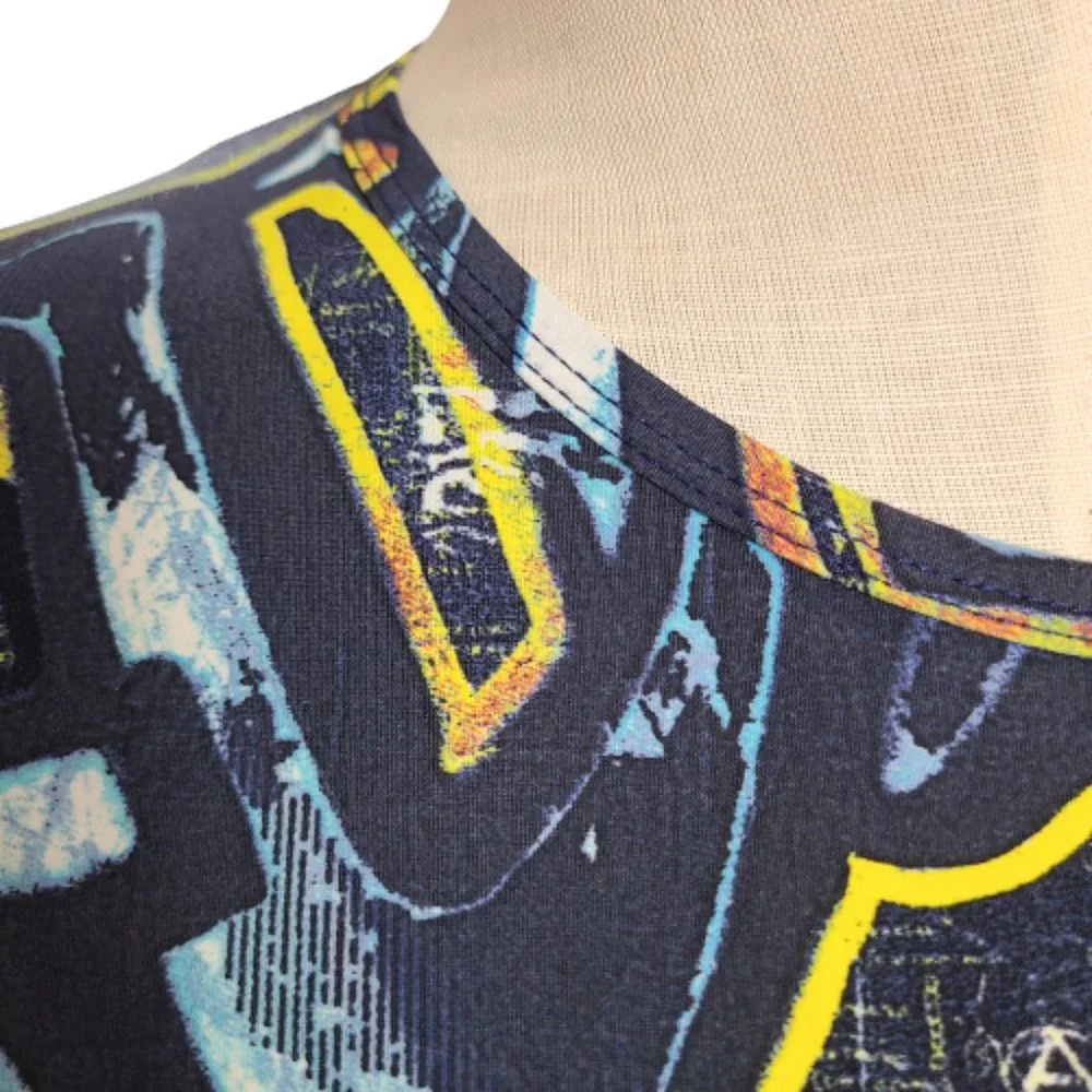 Robert Cavalli Paint Monogram-Print T-shirt - Picture 4 of 14